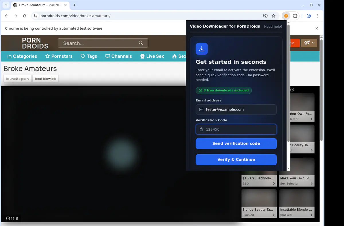 Porndroids Video Downloader screenshot 4